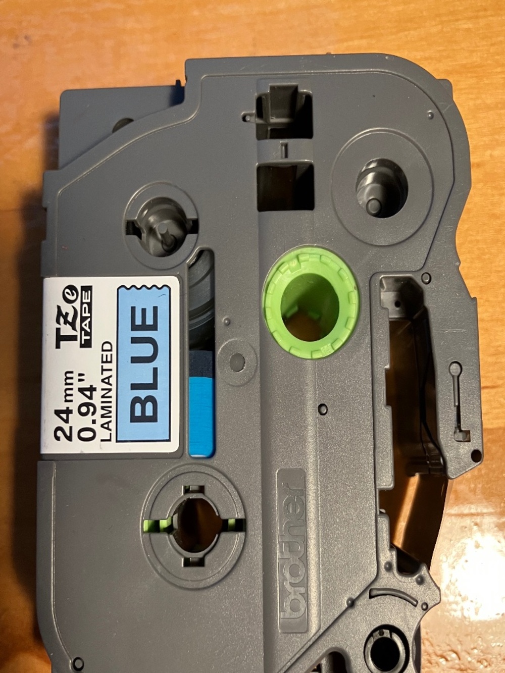 Brother Genuine P-touch TZe 24mm Blue Label Tape 0.94" New No Packaging